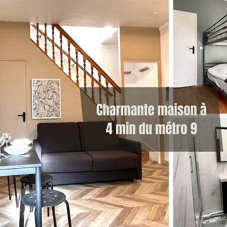 #2 Charmante Maison A 4 Min Metro 9 Bagnolet Exterior foto